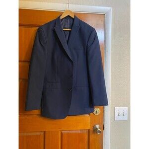 Andrew Fezza Mens Current 2 Button Sport Coat Summer/Midnight Blue SZ 40L/NWOT